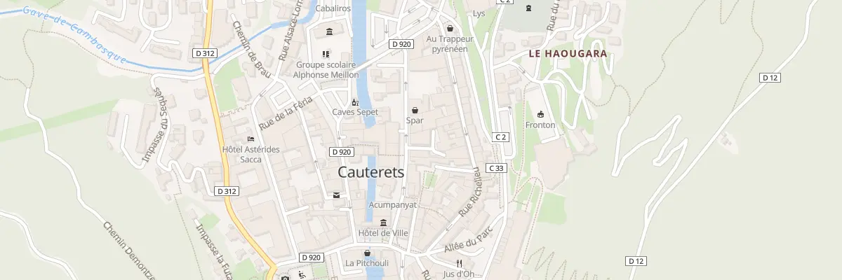 Plan du 14 Av du Gen Leclerc à Cauterets