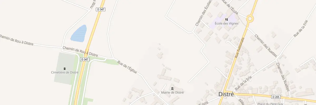 Plan du 2 Rue de l’Église à Distré