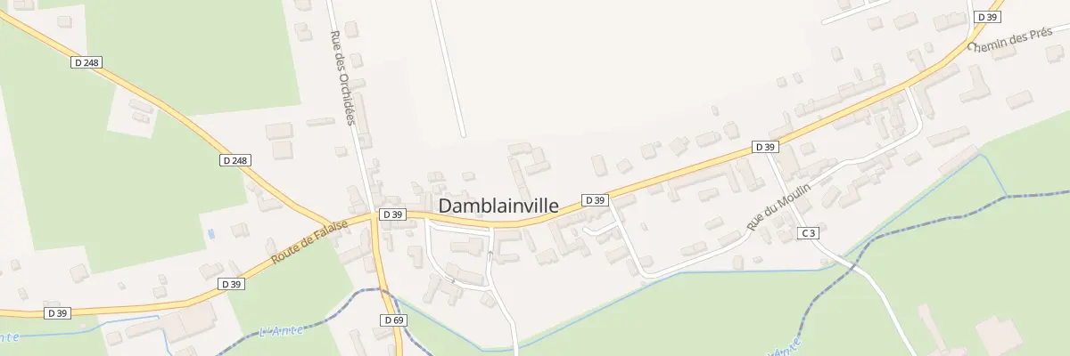 Plan du 1 Rte de Livarot à Damblainville