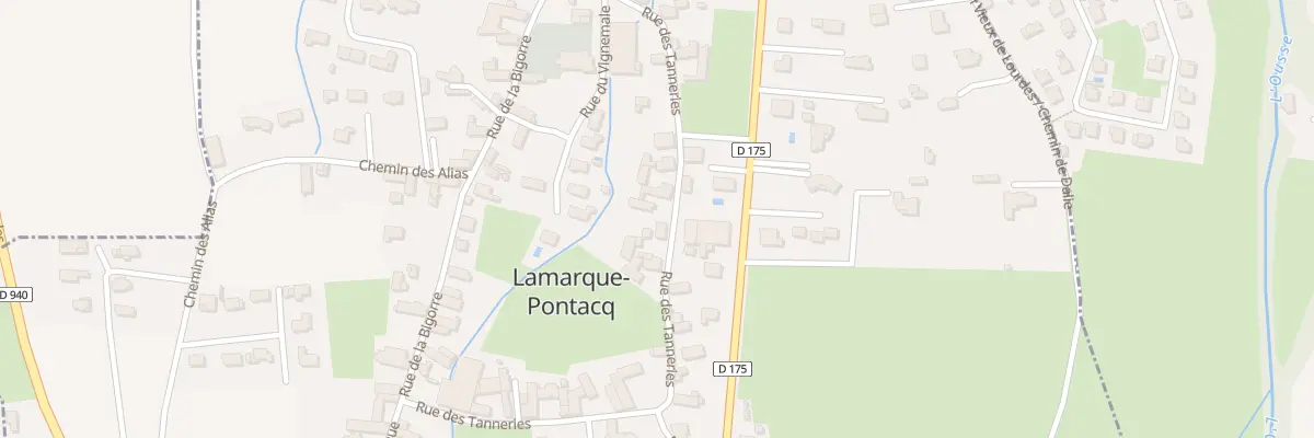 Plan du 14 Rue des Tanneries à Lamarque-Pontacq