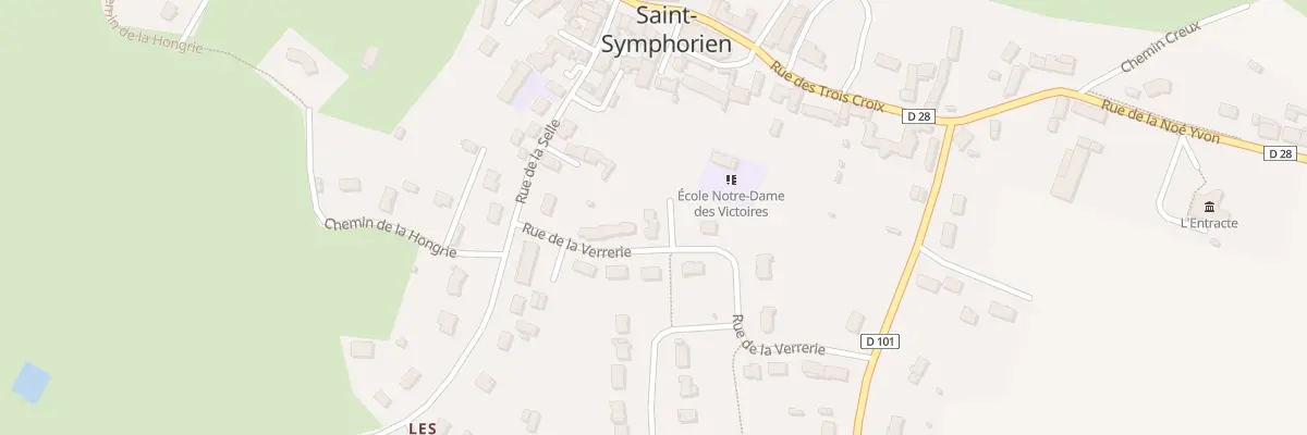 Plan du 11 Rue de la Verrerie à Saint-Symphorien