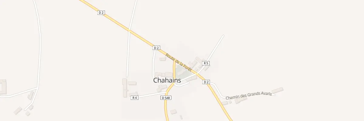 Plan du 1 Rte de la Foret à Chahains