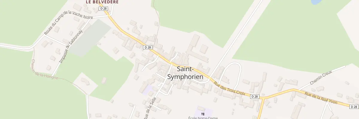 Plan du 4 Pl Louis des Cars à Saint-Symphorien