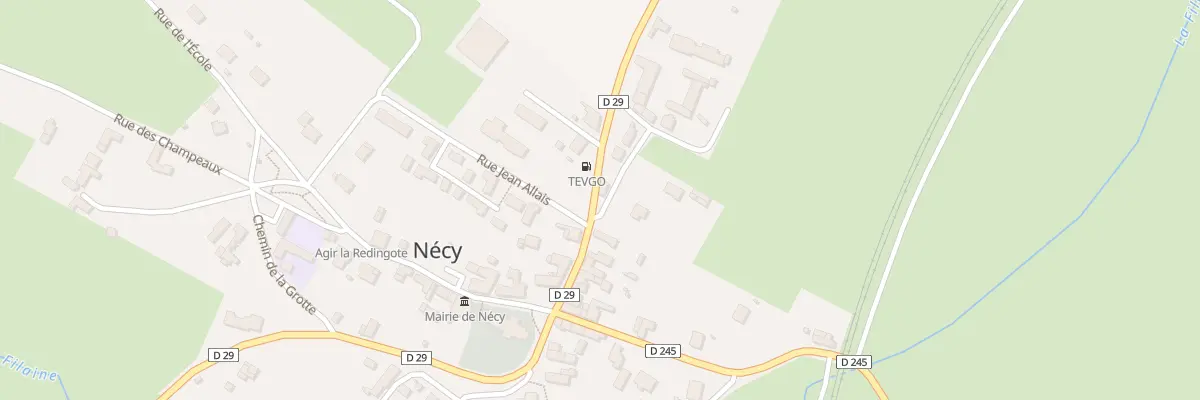 Plan du 14 Le Village-Est à Nécy