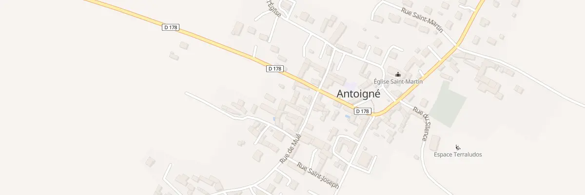 Plan du 6 Rue de Mué à Antoigné