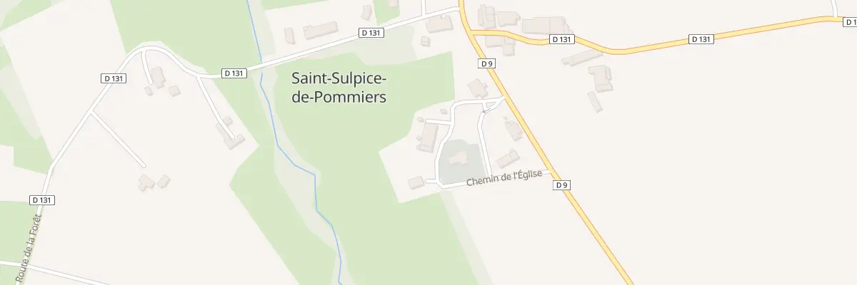 Plan du 7 Che de l’Eglise à Saint-Sulpice-de-Pommiers