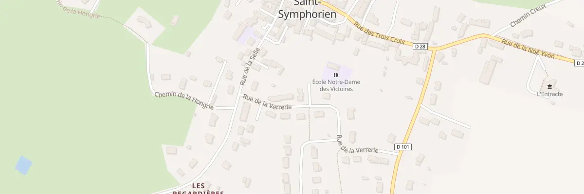 Plan du 7 Rue de la Verrerie à Saint-Symphorien