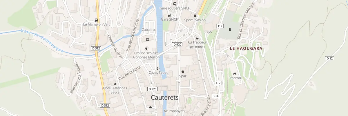 Plan du 23 Av du Gen Leclerc à Cauterets