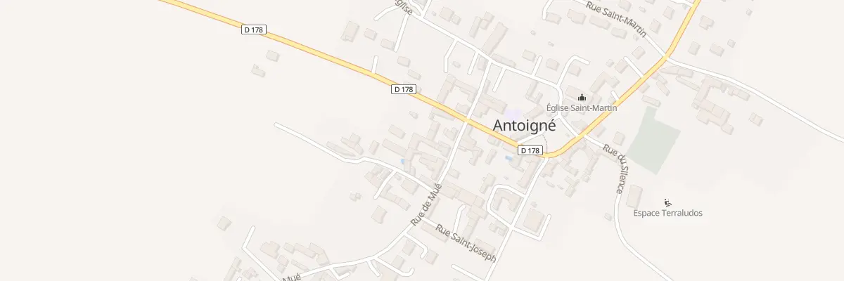 Plan du 8 Rue de Mué à Antoigné