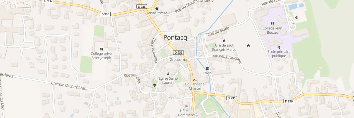 Plan du 3 Pl du Barry à Pontacq