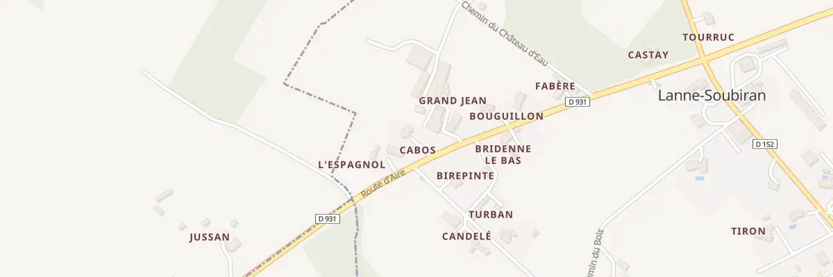 Plan du 357 Rte d’Aire à Lanne-Soubiran