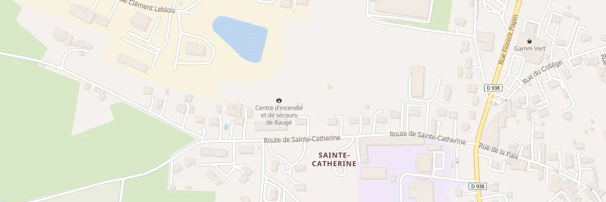 Plan du 17 Rte de Ste Catherine à Baugé-en-Anjou