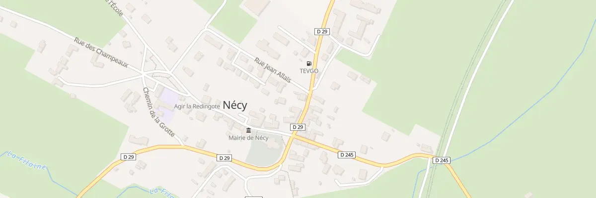 Plan du 5 Rte de Vignats à Nécy