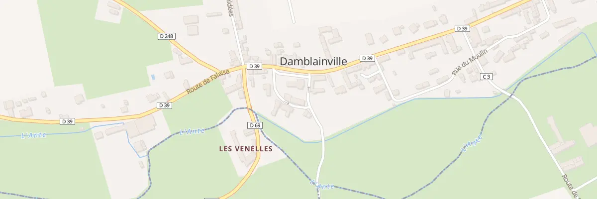 Plan du 1 Rue de l’Église à Damblainville