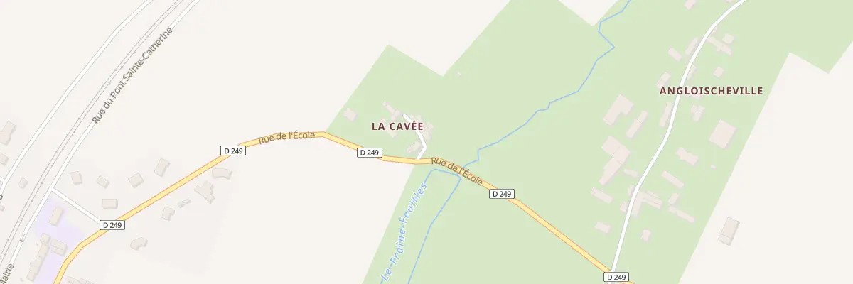 Plan du 2 Imp La Cavee à Fresné-la-Mère