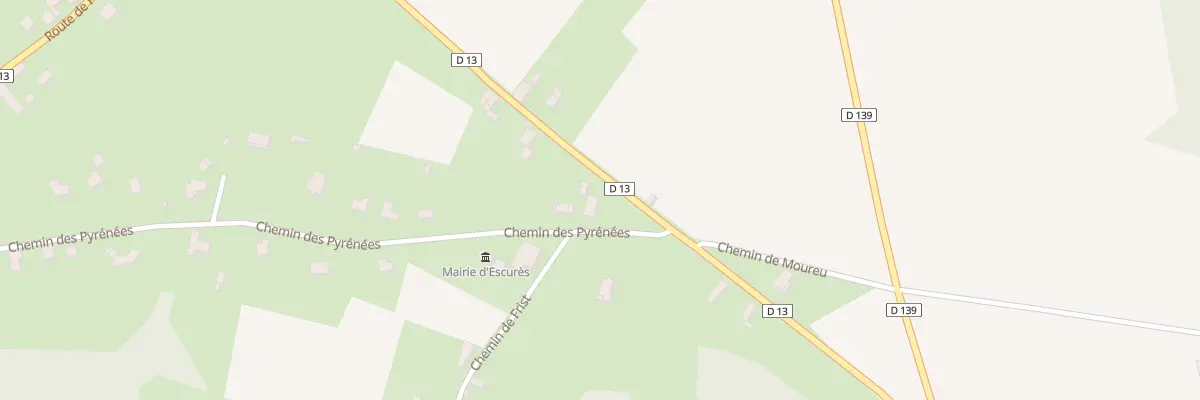 Plan du 2 Che des Pyrénées à Escurès