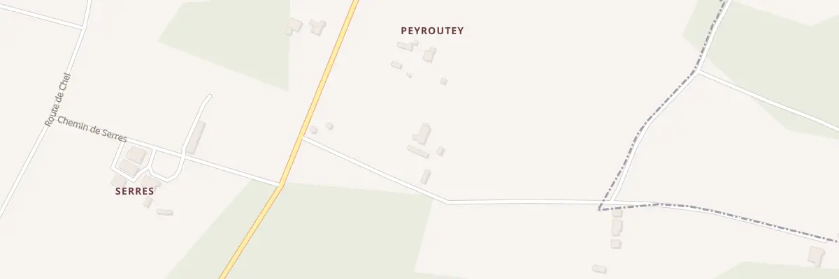 Plan du 120 Peyroutet à Gajac