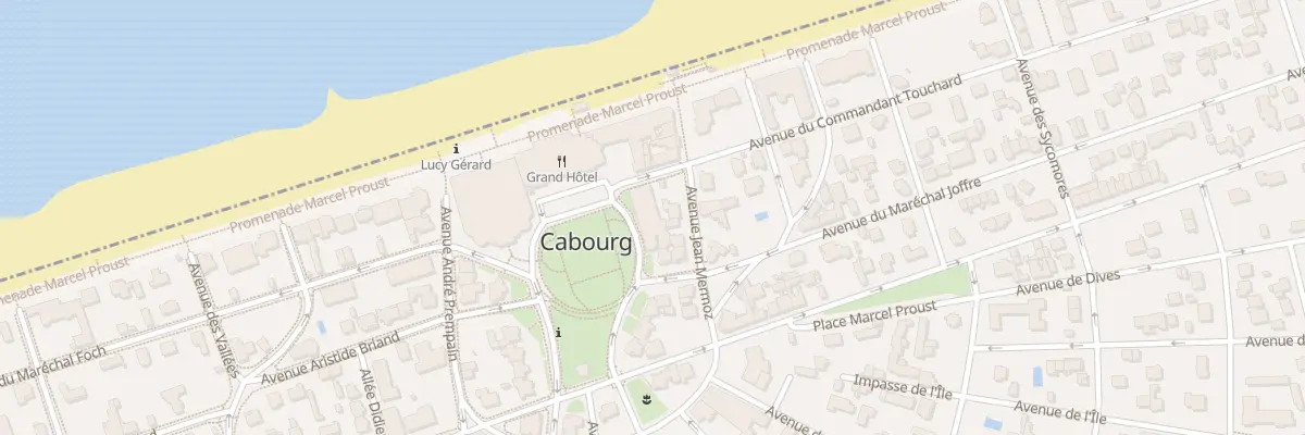 Plan du 2 Av du Commandant Touchard à Cabourg
