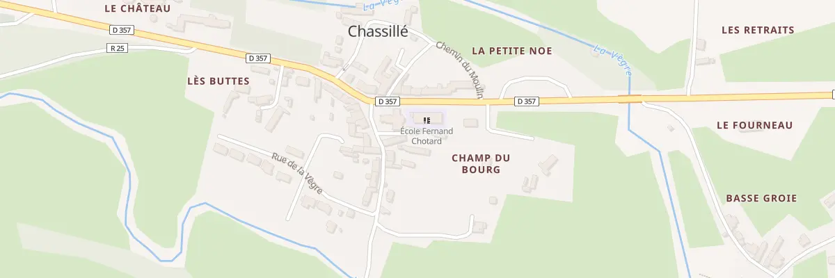 Plan du 1 Ple de L Eglise à Chassillé