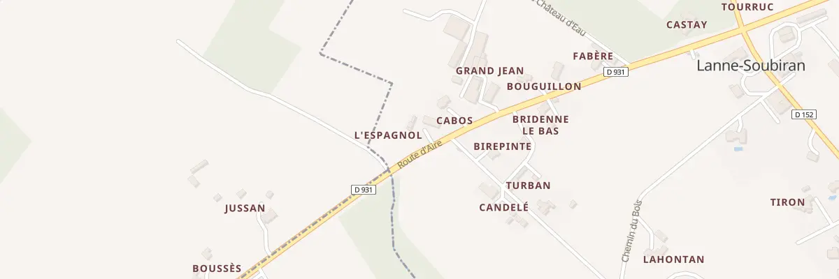 Plan du 403 Rte d’Aire à Lanne-Soubiran