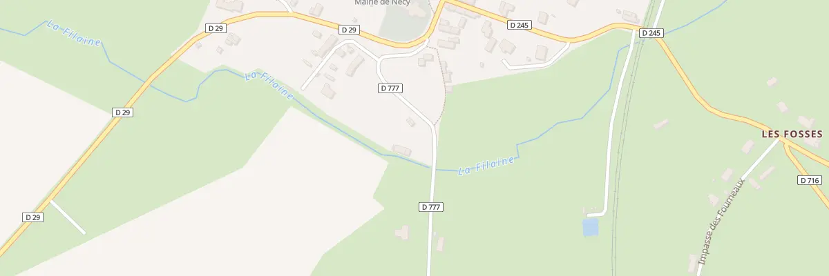 Plan du 2 Les Eaux de Nécy à Nécy
