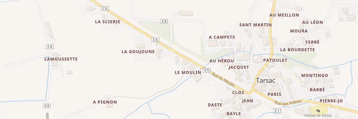 Plan du 229 Rue du Moulin à Tarsac