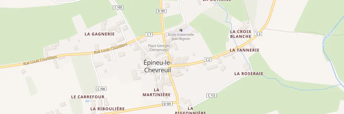 Plan du 13 Rue Julian de Baif à Épineu-le-Chevreuil