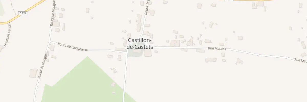 Plan du 29 Le Bourg Nord à Castets et Castillon