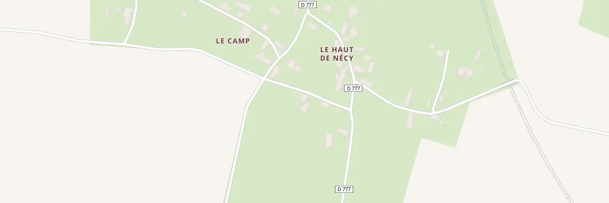 Plan du 1 Le Camp à Nécy