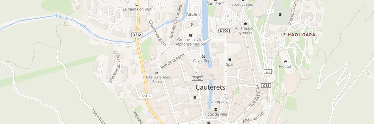 Plan du 2 Pl Bordenave à Cauterets