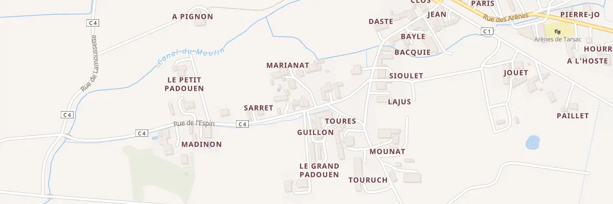 Plan du 13 Pl du Petit Padouen à Tarsac