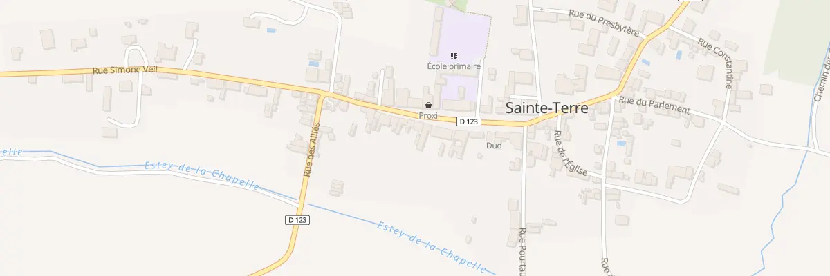 Plan du 245 Le Bourg à Sainte-Terre