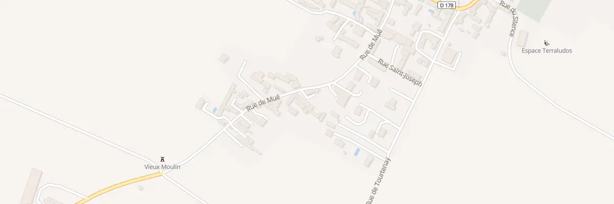 Plan du 13 Rue de Mué à Antoigné