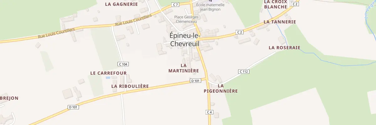 Plan du 5028 Le Bourg à Épineu-le-Chevreuil