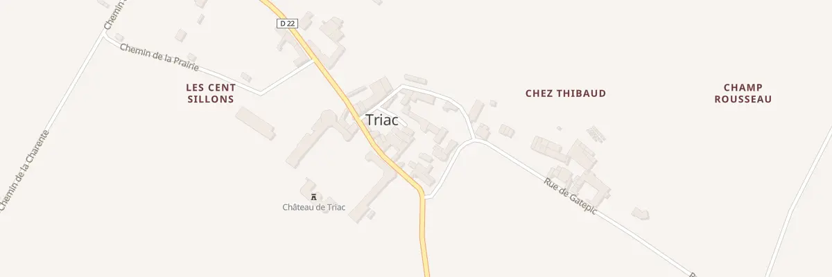Plan du 5 Rue de l’Eglise à Triac-Lautrait