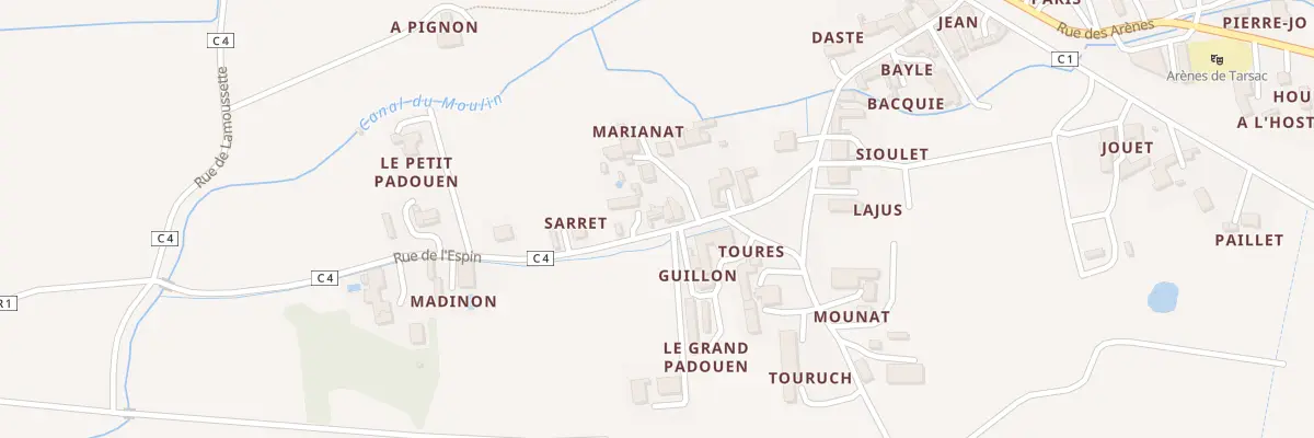Plan du 50 Rue de l’Espin à Tarsac