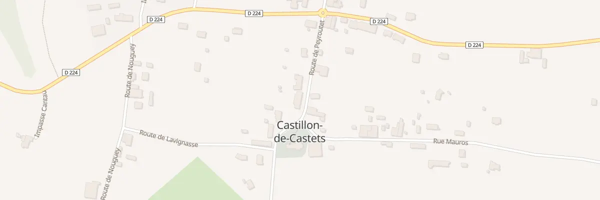 Plan du 140 Rte de Peyroutet à Castets et Castillon