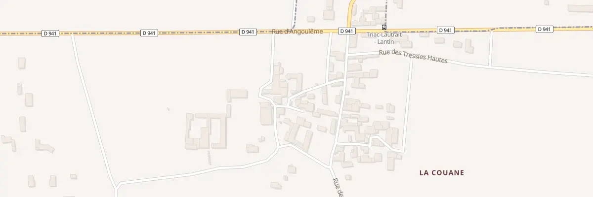Plan du 7 Rue de la Traverse à Triac-Lautrait