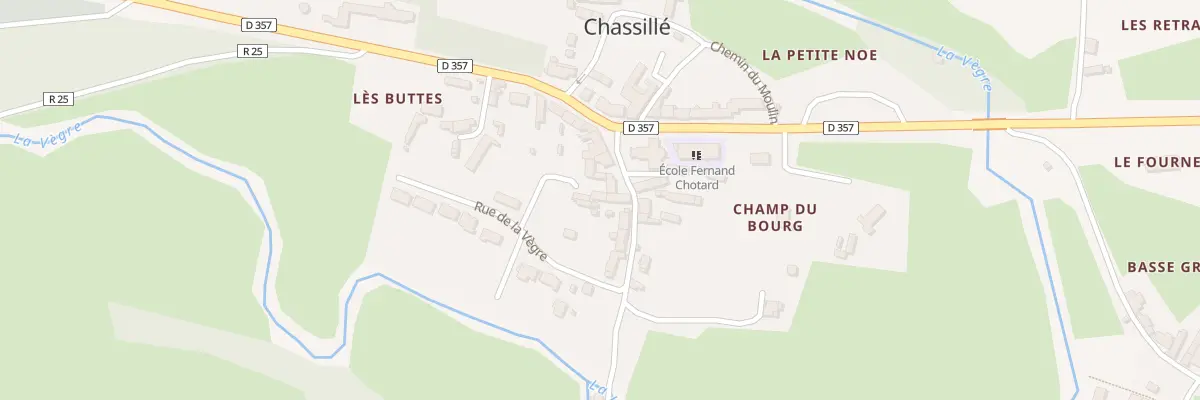 Plan du 2B Rue des Planches à Chassillé
