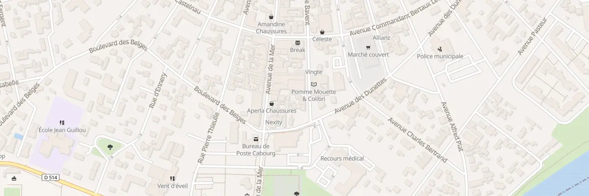 Plan du 46 Av de Bavent à Cabourg