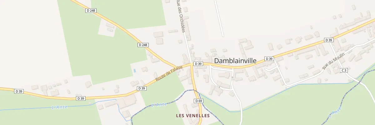 Plan du 20 Rte de Falaise à Damblainville