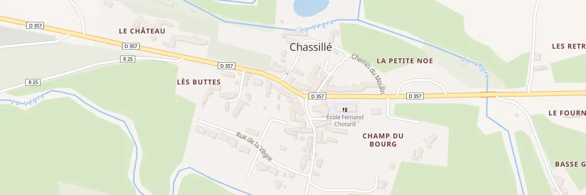Plan du 11 Rue du General Leclerc à Chassillé