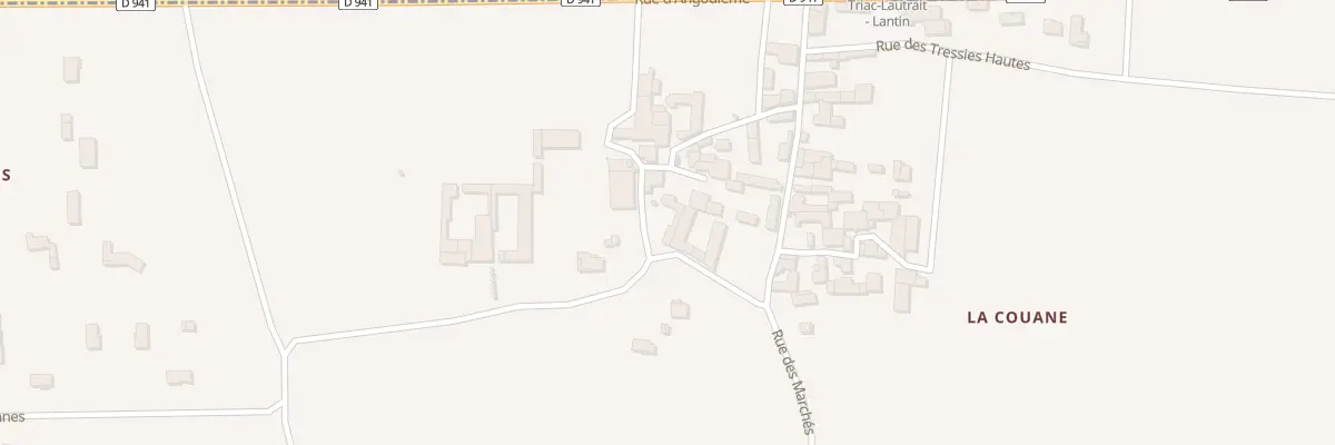 Plan du 10 Rue des Grandes Versennes à Triac-Lautrait