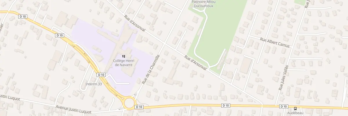 Plan du 40 Rue d’Arsonval à Coutras