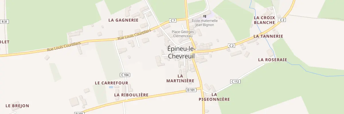 Plan du 1 Rue du Four a Ban à Épineu-le-Chevreuil