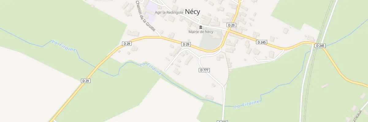 Plan du 1 Rue des Vallées à Nécy