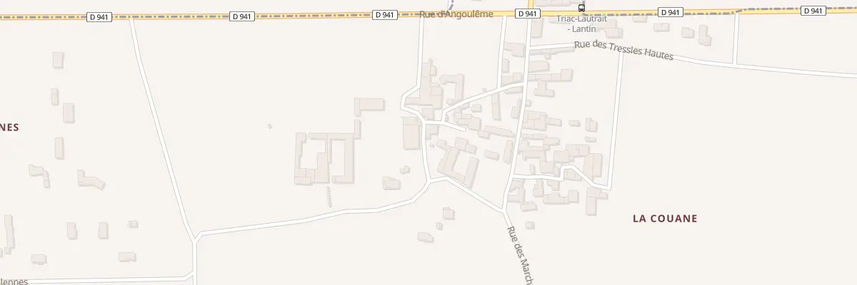 Plan du 9 Rue de la Traverse à Triac-Lautrait