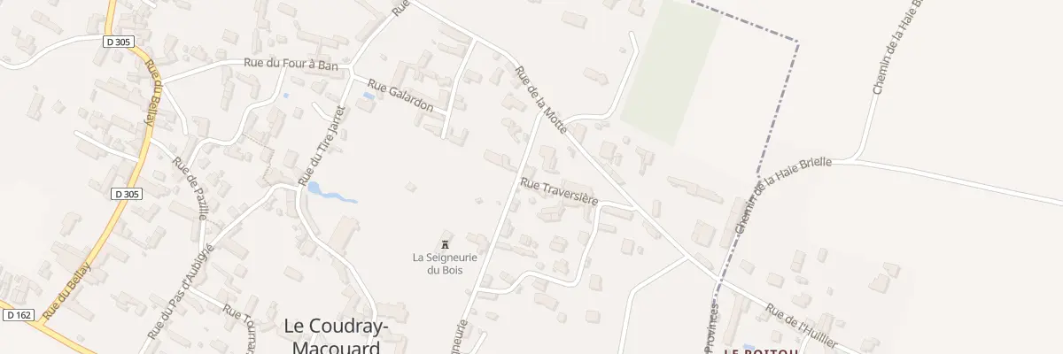 Plan du 1 Rue Traversière au Coudray-Macouard