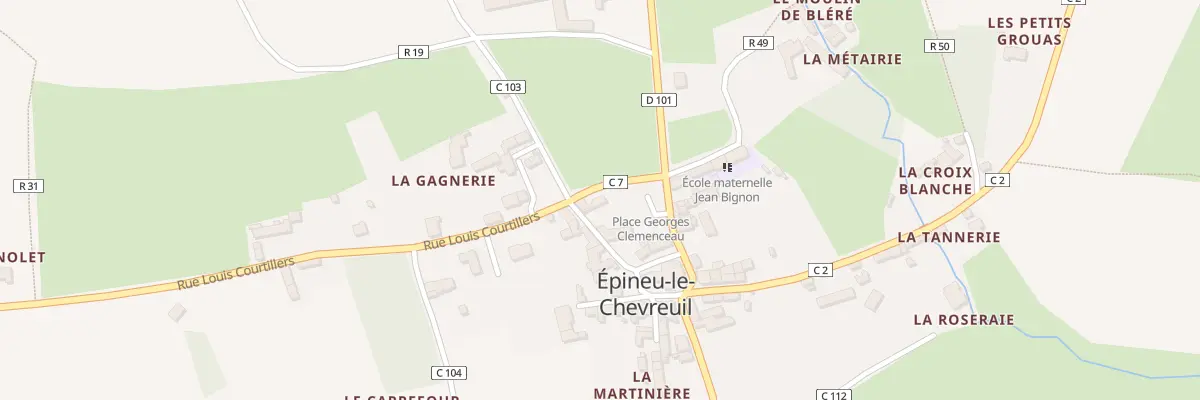 Plan du 6 Rue Jean Bignon à Épineu-le-Chevreuil
