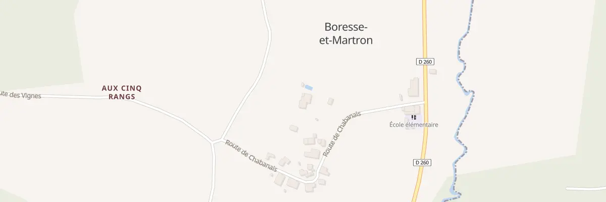 Plan du 5036 Jardin des Brandes à Boresse-et-Martron